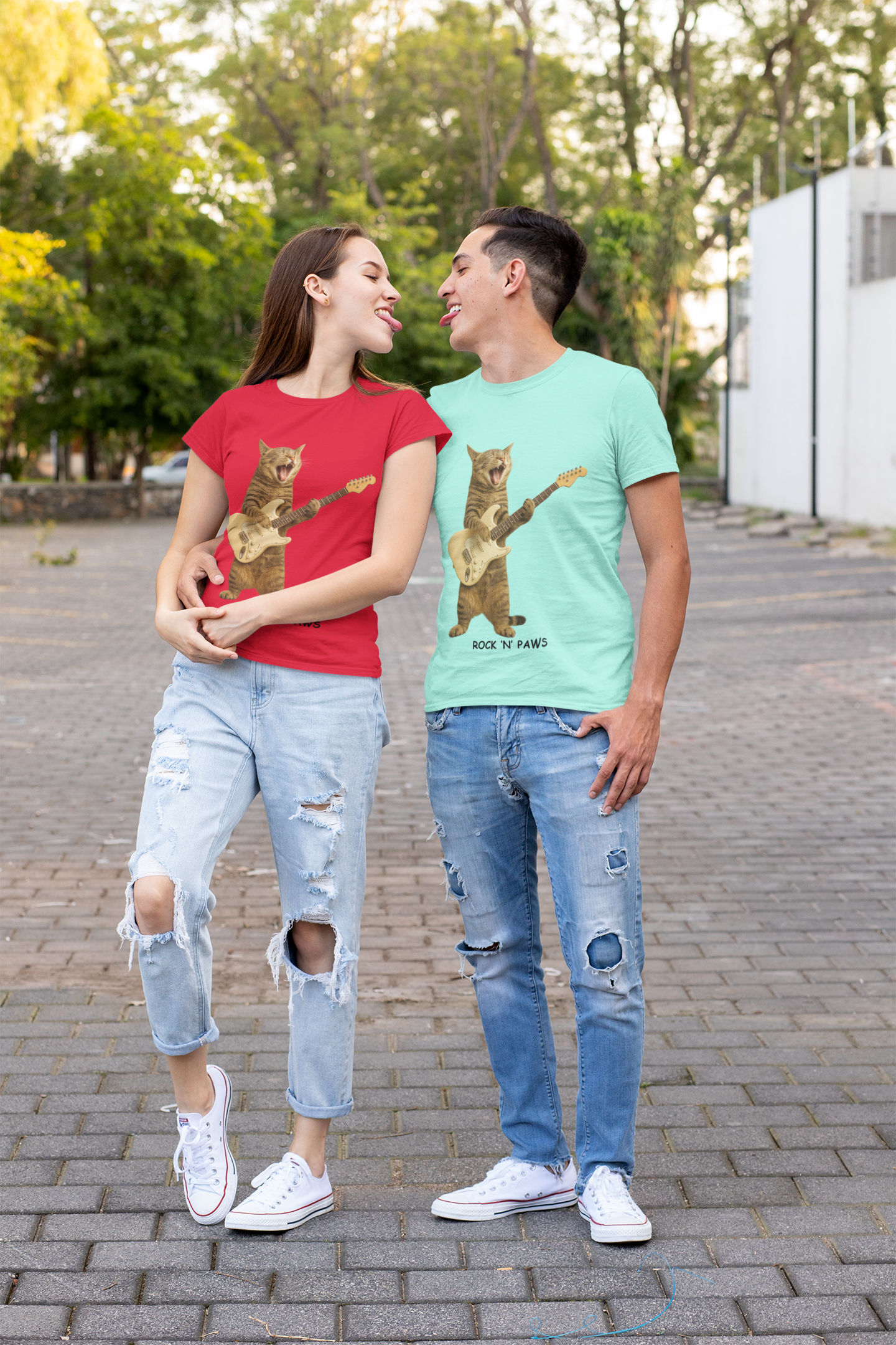 Zane Ross Rock “N” Paws Unisex Stretch T-shirt