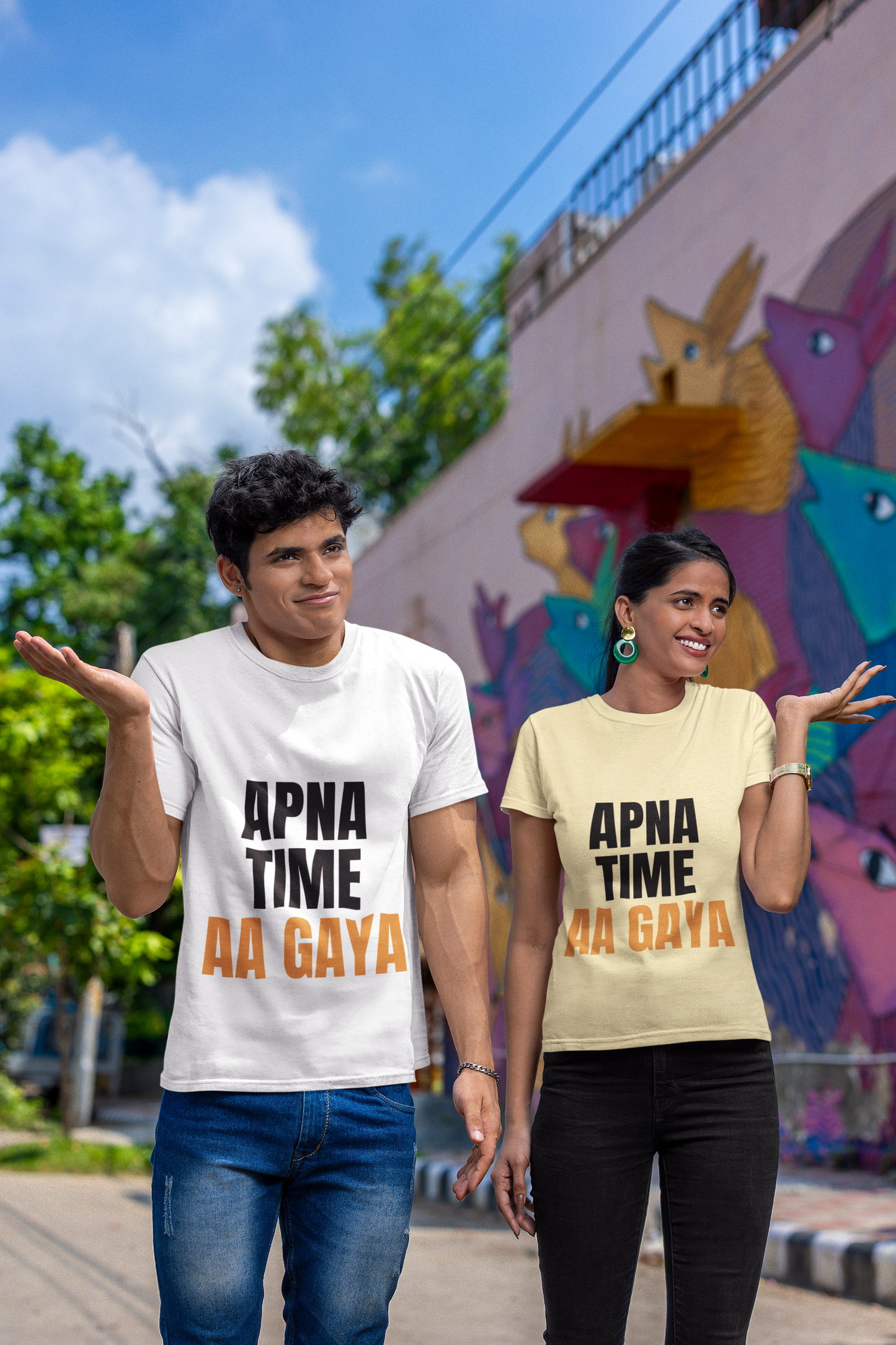Apna Time Aa Gaya Unisex Supima T-Shirt