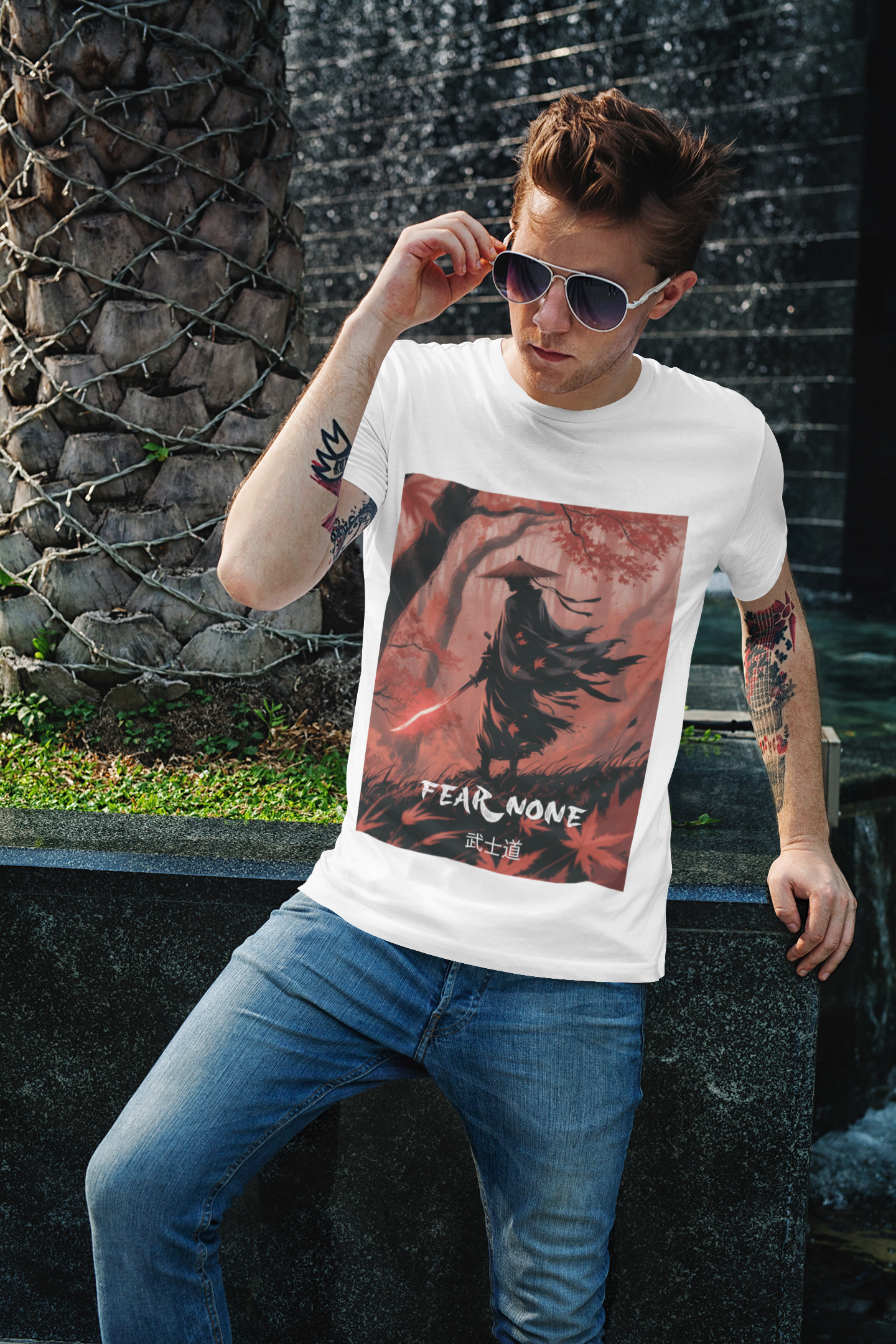 Zane Ross Samurai: Fear None Unisex T-Shirt