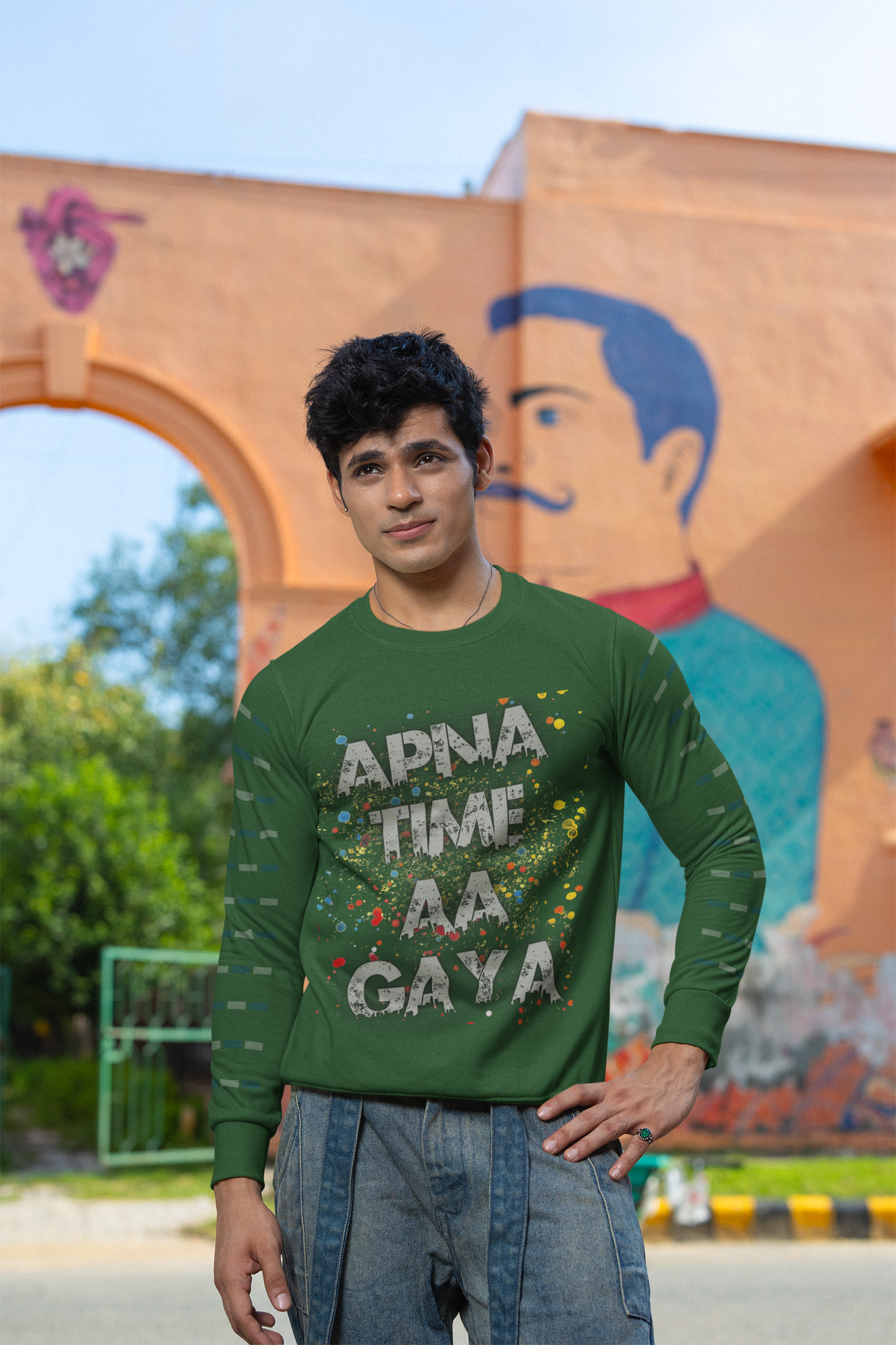 Apna Time Aa Gaya - Unisex Oversized Sweatshirt