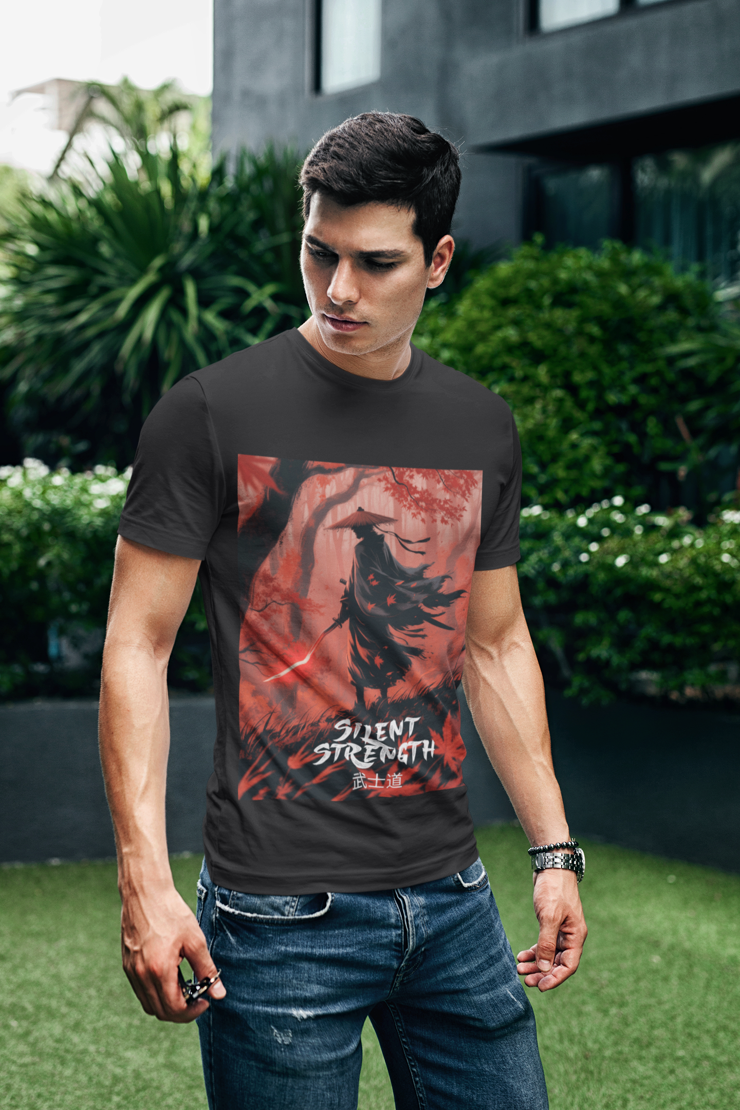 Zane Ross Samurai: Silent Strength Unisex Supima T-Shirt
