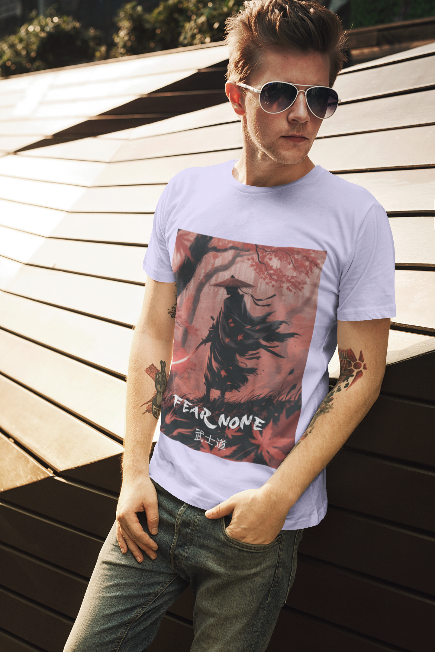 Zane Ross Samurai: Fear None Unisex T-Shirt